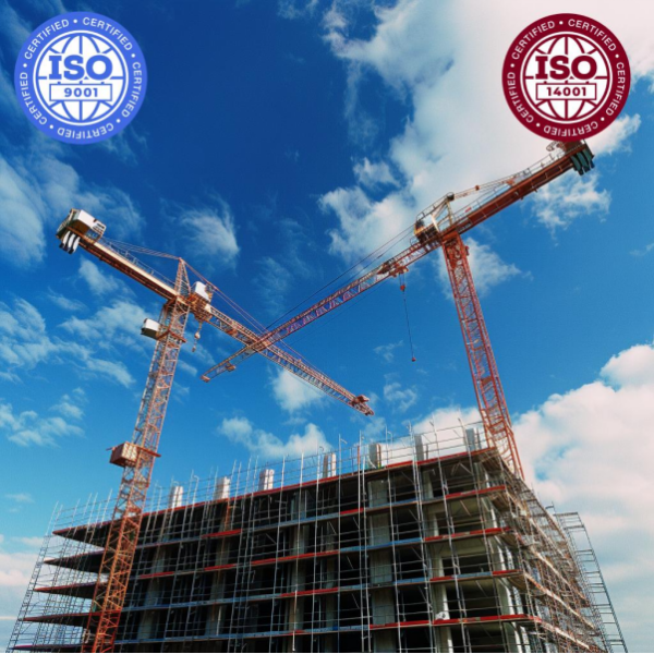 Beneficiile ISO 9001 și ISO 14001 pentru firmele de construcții